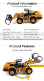 HUINA - 1:50 Die-Cast Timber Loader 1713 - Engineering Model - RC Toy Sellers