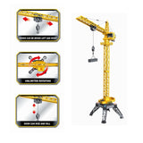 Huina 12 CH Tower Crane (Fully Function) 1585 RC Cranes - RC Toy Sellers
