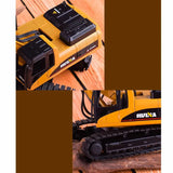 Huina 1:50 Drill Excavator Truck Toy Diecast Metal Construction Vehicle Toys - RC Toy Sellers