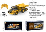 Huina 1568 RC Dumper Remote Controlled Alloy Dump Truck Tractor 2.4GHz 2024 1:24