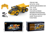 Huina 1568 RC Dumper Remote Controlled Alloy Dump Truck Tractor 2.4GHz 2024 1:24