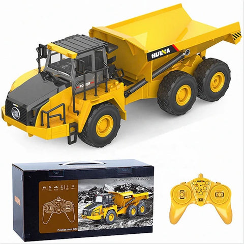 Huina 1568 RC Dumper Remote Controlled Alloy Dump Truck Tractor 2.4GHz 2024 1:24