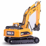 Huina 1:50 Drill Excavator Truck Toy Diecast Metal Construction Vehicle Toys