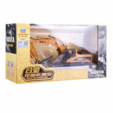 Huina 1:50 Drill Excavator Truck Toy Diecast Metal Construction Vehicle Toys