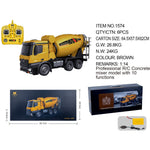 Cement Mixer 1574 & Excavator 1550 HuINa Package - RC Toy Sellers